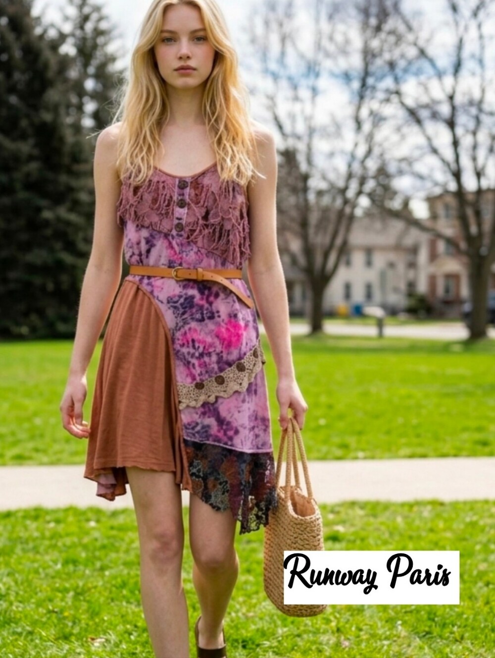 RUNWAY PARIS Lagen look SPAGHETTI STRAPS large